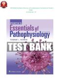 TEST BANK For Porth's Essentials of Pathophysiology 5th Edition by Tommie L Norris All Chapters 1 - 52 &vert;9781975107239&vert; Complete Practice Questions with Answers