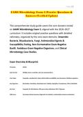UAMS Microbiology Exam 3 Practice Questions & Answers &lpar;Verified Update&rpar;&period;pdf