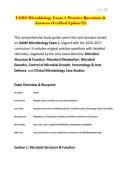 UAMS Microbiology Exam 1 Practice Questions & Answers &lpar;Verified Update&excl;&excl;&excl;&excl;&rpar;&period;pdf