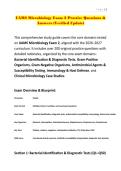 UAMS Microbiology Exam 2 Practice Questions & Answers &lpar;Verified Update&rpar;&period;pdf