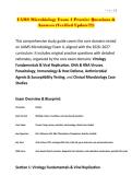 UAMS Microbiology Exam 4 Practice Questions & Answers &lpar;Verified Update&excl;&excl;&excl;&excl;&rpar;&period;pdf