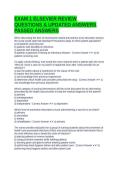 EXAM 1 ELSEVIER REVIEW QUESTIONS & UPDATED ANSWERS PASSED ANSWERS
