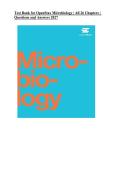 Test Bank for OpenStax Microbiology &vert; All 26 Chapters &vert; Complete Questions & Answers &vert; 2027&NewLine;
