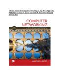 Solution Manual for Computer Networking&colon; A Top-Down Approach&comma; 9th Edition by James F&period; Kurose & Keith W&period; Ross &vert; Questions & Answers &vert; 2027&NewLine;