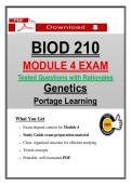 BIOD 210 Module 4 Exam &ndash; Portage Genetics &lpar;Latest 2026&sol;2027&rpar; Actual Questions & Answers &lpar;A&plus; Graded&rpar; &vert; Updated PDF