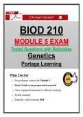 BIOD 210 Module 5 Exam &ndash; Portage Genetics &lpar;Latest 2026&sol;2027&rpar; Actual Questions & Answers &lpar;A&plus; Graded&rpar; &vert; Updated PDF