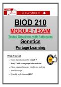 BIOD 210 Module 7 Exam &ndash; Portage Genetics &lpar;Latest 2026&sol;2027&rpar; Actual Questions & Answers &lpar;A&plus; Graded&rpar; &vert; Updated PDF