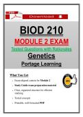 BIOD 210 Module 2 Exam &ndash; Portage Genetics &lpar;Latest 2026&sol;2027&rpar; Actual Questions & Answers &lpar;A&plus; Graded&rpar; &vert; Updated PDF