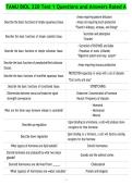 TAMU BIOL 320 Test 1 Questions and Answers Rated A