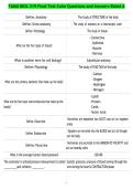 TAMU BIOL 319 Final Test Cohn Questions and Answers Rated A