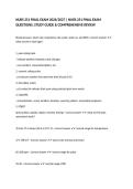 NURS 251 FINAL EXAM 2026&sol;2027 &vert; NURS 251 FINAL EXAM QUESTIONS&comma; STUDY GUIDE & COMPREHENSIVE REVIEW
