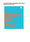 Test Bank for OpenStax Microbiology &vert; All 26 Chapters &vert; Complete Questions & Answers &vert; 2027&NewLine;