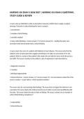 NURSING 101 EXAM 2 2026&sol;2027 &vert; NURSING 101 EXAM 2 QUESTIONS&comma; STUDY GUIDE & REVIEW