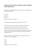 &NewLine;NURSING 101 EXAM 3 2026&sol;2027 &vert; NURSING 101 EXAM 3 QUESTIONS&comma; STUDY GUIDE & REVIEW
