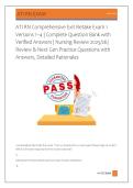 ATI RN Comprehensive Exit Retake Exam 1 &NewLine;Versions 1&ndash;4 &vert; Complete Question Bank with &NewLine;Verified Answers &vert; Nursing Review 2025&sol;26&vert; &NewLine;Review & Next Gen Practice Questions with &NewLine;Answers&comma; Detailed Rationales 