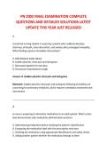 PN 2002 FINAL EXAMINATION COMPLETE &NewLine;QUESTIONS AND DETAILED SOLUTIONS LATEST &NewLine;UPDATE THIS YEAR JUST RELEASED 