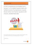 ATI RN Comprehensive Exit Retake Exam 2 &NewLine;Versions 1&ndash;4 &vert; Complete Question Bank with &NewLine;Verified Answers &vert; Nursing Review 2025&sol;26&vert; &NewLine;Review & Next Gen Practice Questions with &NewLine;Answers&comma; Detailed Rationales 