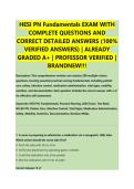 HESI PN Fundamentals EXAM WITH &NewLine;COMPLETE QUESTIONS AND &NewLine;CORRECT DETAILED ANSWERS &lpar;100&percnt; &NewLine;VERIFIED ANSWERS&rpar; &vert; ALREADY &NewLine;GRADED A&plus; &vert; PROFESSOR VERIFIED &vert; &NewLine;BRANDNEW&excl;&excl;&excl; 