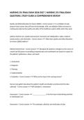 NURSING 251 FINAL EXAM 2026&sol;2027 &vert; NURSING 251 FINAL EXAM QUESTIONS&comma; STUDY GUIDE & COMPREHENSIVE REVIEW