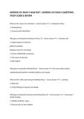 NURSING 251 EXAM 2 2026&sol;2027 &vert; NURSING 251 EXAM 2 QUESTIONS&comma; STUDY GUIDE & REVIEW