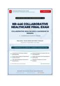 NR 446 Collaborative Healthcare final Exam Prep chamberlain collage of nursing 2026&sol;2027 Collaboration &plus; Leadership &plus; Delegation MCQs