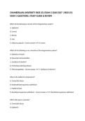CHAMBERLAIN UNIVERSITY BIOS 251 EXAM 3 2026&sol;2027 &vert; BIOS 251 EXAM 3 QUESTIONS&comma; STUDY GUIDE & REVIEW