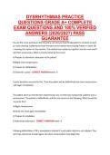 DYSRHYTHMIAS PRACTICE &NewLine;QUESTIONS GRADE A&plus; COMPLETE &NewLine;EXAM QUESTIONS AND 100&percnt; VERIFIED &NewLine;ANSWERS &lpar;2026&sol;2027&rpar; PASS &NewLine;GUARANTEE 