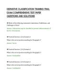 DERIVATIVE CLASSIFICATION TRAINING FINAL&NewLine;EXAM COMPREHENSIVE TEST PAPER&NewLine;QUESTIONS AND SOLUTIONS&NewLine;