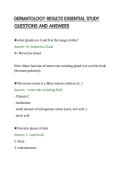 DERMATOLOGY RESULTS ESSENTIAL STUDY&NewLine;QUESTIONS AND ANSWERS