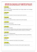 HRMT 2237 Chapter 1 Exam &lpar; Latest 2026&sol;2027 Update&rpar; with&NewLine;Questions and Verified Answers&vert; &vert; 100&percnt; Correct &vert; Grade A&plus;