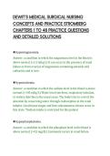 DEWIT&rsquo;S MEDICAL SURGICAL NURSING&NewLine;CONCEPTS AND PRACTICE STROMBERG&NewLine;CHAPTERS 1 TO 48 PRACTICE QUESTIONS&NewLine;AND DETAILED SOLUTIONS&NewLine;