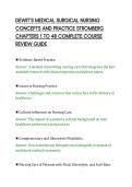 DEWIT&rsquo;S MEDICAL SURGICAL NURSING&NewLine;CONCEPTS AND PRACTICE STROMBERG&NewLine;CHAPTERS 1 TO 48 COMPLETE COURSE&NewLine;REVIEW GUIDE&NewLine;