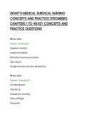 DEWIT&rsquo;S MEDICAL SURGICAL NURSING&NewLine;CONCEPTS AND PRACTICE STROMBERG&NewLine;CHAPTERS 1 TO 48 KEY CONCEPTS AND&NewLine;PRACTICE QUESTIONS