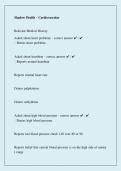 Shadow Health Cardiovascular 2026&sol;2027 &vert; Complete Study Guide&comma; Assessment Notes & Practice Questions