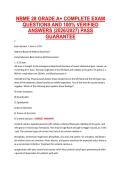 NBME 28 GRADE A&plus; COMPLETE EXAM &NewLine;QUESTIONS AND 100&percnt; VERIFIED &NewLine;ANSWERS &lpar;2026&sol;2027&rpar; PASS &NewLine;GUARANTEE