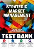 Test Bank &mdash; Strategic Market Management&comma; 12th Edition &mdash; David A&period; Aaker & Christine Moorman 