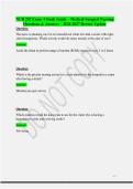 NUR 242 Exam 4 Study Guide &ndash; Medical-Surgical Nursing Questions & Answers &vert; 2026&sol;2027 Review Update