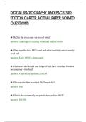 DIGITAL RADIOGRAPHY AND PACS 3RD&NewLine;EDITION CARTER ACTUAL PAPER SOLVED&NewLine;QUESTIONS&NewLine;
