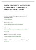 DIGITAL RADIOGRAPHY AND PACS 3RD&NewLine;EDITION CARTER COMPREHENSIVE&NewLine;QUESTIONS AND SOLUTIONS