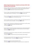 Medical-Surgical Nursing Exam 1 Questions & Answers 2026 &ndash; Med-Surg Exam Prep & Study Guide