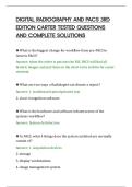 DIGITAL RADIOGRAPHY AND PACS 3RD&NewLine;EDITION CARTER TESTED QUESTIONS&NewLine;AND COMPLETE SOLUTIONS&NewLine;