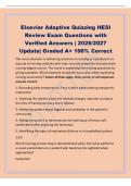 Elsevier Adaptive Quizzing HESI&NewLine;Review Exam Questions with&NewLine;Verified Answers &vert; 2026&sol;2027&NewLine;Update&vert; Graded A&plus; 100&percnt; Correct&NewLine;The nurse educator is delivering a lecture on nursing as a profession to&NewLine;a group of nursing students who have recently joined the b