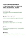 DISCRETE MATHEMATICS AND ITS&NewLine;APPLICATIONS ROSEN COMPREHENSIVE&NewLine;STUDY QUESTIONS AND ANSWERS&NewLine;