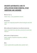 DISCRETE MATHEMATICS AND ITS&NewLine;APPLICATIONS ROSEN ESSENTIAL STUDY&NewLine;QUESTIONS AND ANSWERS&NewLine;