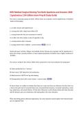 HESI Medical-Surgical Nursing Test Bank Questions & Answers 2026 &ndash; Ignatavicius 11th Edition Exam Prep & Study Guide