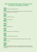 HEALTH CARE SYSTEMS EXAM 1 UPDATED ACTUAL&NewLine;QUESTIONS AND CORRECT ANSWERS