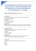 PN FUNDAMENTALS OF NURSING EVOLVE HESI EXAM 2026&sol;2027 &vert; NURSING FUNDAMENTALS &vert; 100 VERIFIED Q&A &vert; DETAILED RATIONALES &vert; PASS GUARANTEED &ndash; A&plus; GRADED