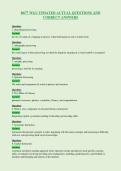 D677 WGU UPDATED ACTUAL QUESTIONS AND&NewLine;CORRECT ANSWERS