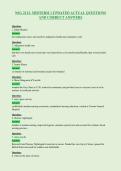 NSG 2113- MIDTERM 1 UPDATED ACTUAL QUESTIONS&NewLine;AND CORRECT ANSWERS