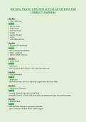 MIC205A- EXAM 1 UPDATED ACTUAL QUESTIONS AND&NewLine;CORRECT ANSWERS